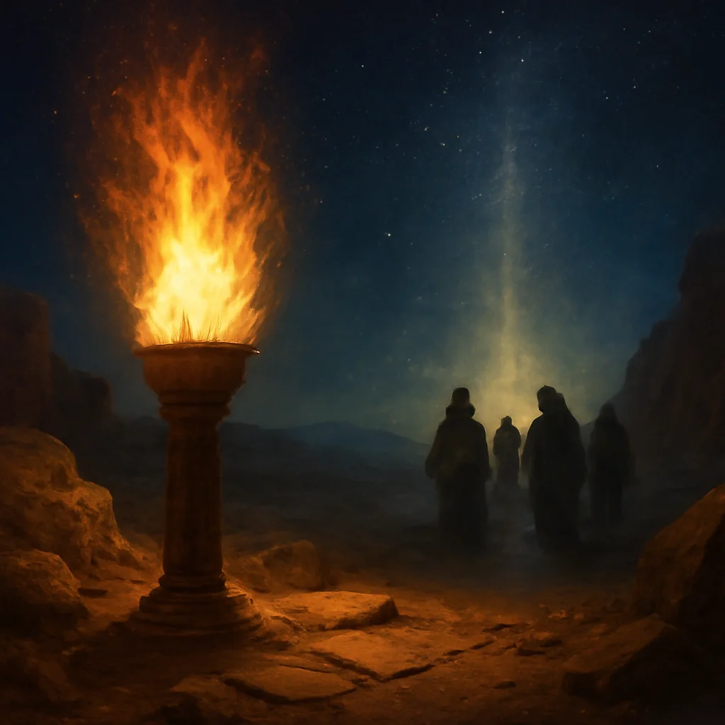 O que a bíblia fala sobre a tocha de fogo